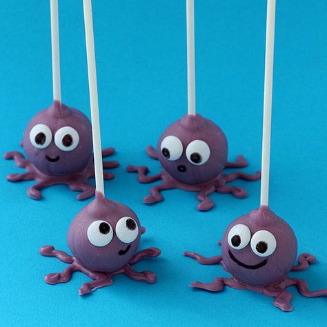 Up Your Dessert Game with These Cake Pop Recipes Octopus Dessert, Octopus Cake Pops, Underwater Theme Party, Octopus Cake, Underwater Party, Voynich Manuscript, Savory Cakes, Pop Cakes, Cake Ball