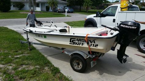 Ad Search Used Boat For Sale - Find results on Seekweb.. Ad Luxury Cobalt Boats in Lake Geneva WI.. New and used models for sale.. FOR SALE Carolina Skiff model J12 Hull year is 1999 in great shape it was always kept out of the water on a lift Motor is a 2005 Johnson 15hp 2 stroke with less than 200 hours This boat has the Casting Platform and Bench seats with storage underneath Boat is in Oriental NC zipcode 28571 included in sale.You can look new details of Carolina Skiff J12 For Sale Used ... Carolina Skiff, Cobalt Boats, Plant City Florida, Storage Bench Seating, Flagler Beach, Bench Seats, Boat Ideas, Hydraulic Steering, Boat For Sale