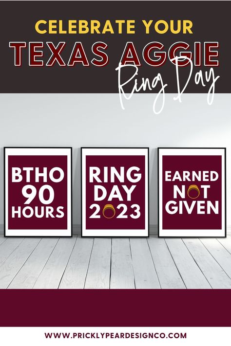 Celebrate your Fightin' Texas Aggie in Style with this Earned Not Given Art print featuring the legendary Texas Aggie Ring silhouette. Aggie Ring Dunk, Aggie Ring Day, Shop Coloring Pages, Ring Dunk, Easter Calendar, Earned Not Given, Aggie Ring, College Rings, Easter Week