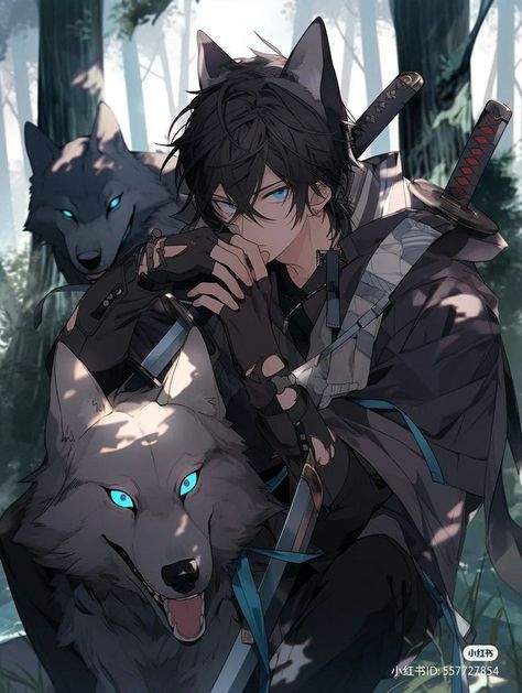 Wolf Anime Boy, Wolf Boy, Anime Show, Aesthetic Wallpaper Iphone, 다크 판타지, Wallpaper Animes, Wolf Girl, 캐릭터 드로잉, Cool Anime Guys