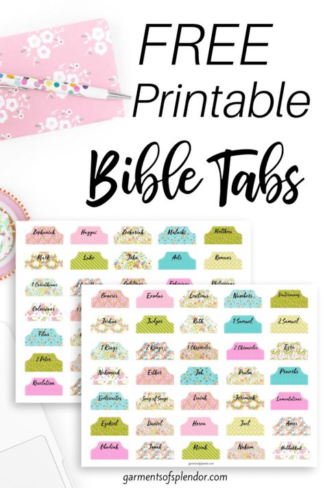 Looking for creative ways to study the Bible? Check out his post on 10 creative ways to study the Bible, and download a set of free Bible tabs! #bibletabsfreeprintables #bibletabsfree Bible Tabs Diy, Ways To Study The Bible, Free Bible Study Printables, Ways To Study, Study Printables, Faith Board, Jesus Nativity, Bible Journaling Printables, Study The Bible