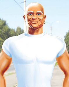 Mr. Clean Famous Bald People, Famous Bald Men, Steve Costume, No Gossip, Bald Men Style, Mr Clean, Hairless Dog, Brand Icon, London Theatre