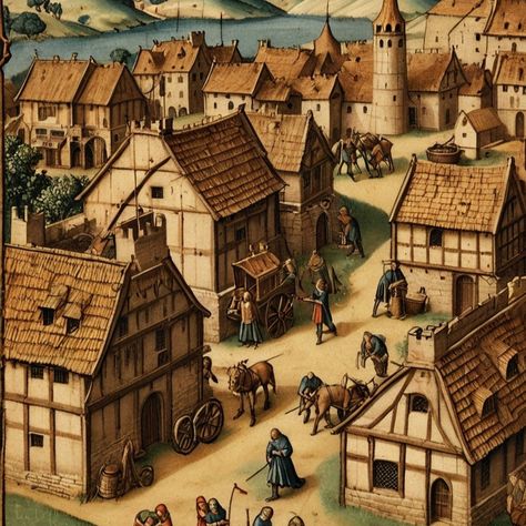 Medieval Life. Towns, Villages and Castles. (CastleLore) 🏰🕰️📜 If you want to read more about Middle Ages, click the link in our bio! (castlelore.com) 📖🔗 #middleages #medievalhistory #medieval #europeanhistory #culturallegacy #castle #castles #medievaltimes #medievallife #feudalism #knights #knight #nobile #medievaltown #medievalvillage #medievalsociety #castlephotography #medievaleurope #castlesofinstagram #historylovers #middleageshistory #historyofeurope #medieval #drawing #olddrawings #v... Medieval Drawing, Middle Ages History, Character Making, Medieval Life, Medieval Times, Medieval History, European History, Medieval Town, Middle Ages