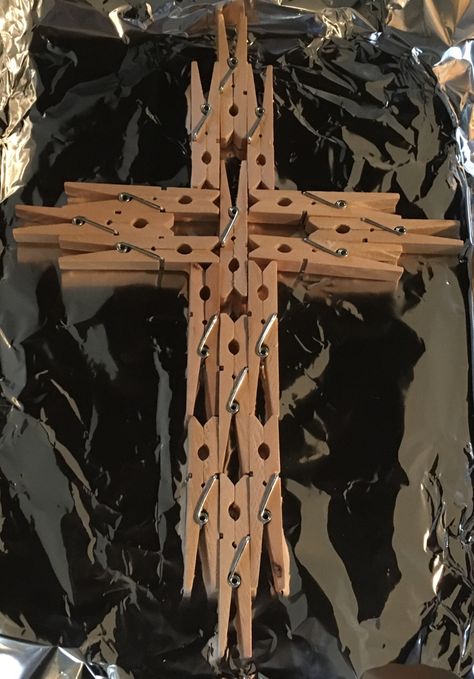 Clothespin Cross Craft – In Dianes Kitchen Clothes Pin Crosses Wooden Diy, Clothespin Crosses, Home Decor Ideas Paper, Wooden Crosses Diy, Clothespin Cross, Wood Crosses Diy, Wooden Cross Crafts, Rustic Wood Cross, Clothespin Diy Crafts