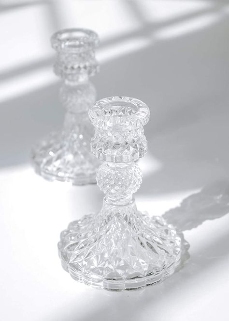 Clear Candlestick Holders, Cut Crystal Candle Holder, Glass Taper Candle Holders Wedding, Crystal Taper Candle Holders, Clear Taper Candle Holder, Wedding Glass Candle Holders, Dinner Candle Holders, Taper Candle Holders Wedding, Tapper Candles