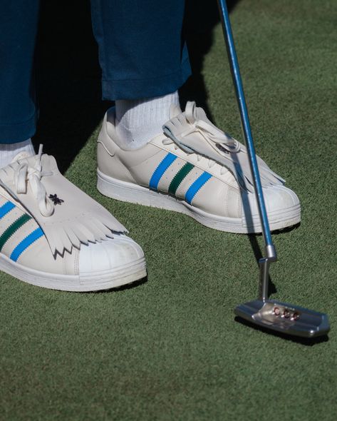 Inspired by the shared attributes of skate and golf cultures, the Rolling Links Superstar is built to handle your full 18, and for kicking it after the round in style. ⛳️ Available now on adidas.com @adidasgolf Adidas Golf, In Style, Golf, Adidas, Quick Saves