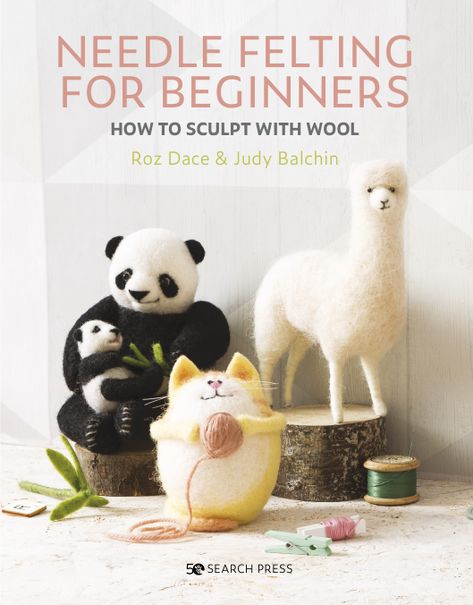 Felting For Beginners, Needle Felting Supplies, Felt Books, Beginner Books, Needle Felting Kits, Needle Felting Projects, Needle Felted Animals, Needle Art, Wet Felting