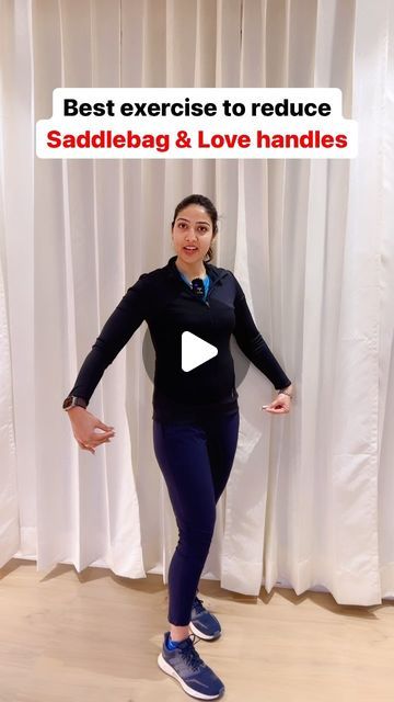 568K views · 20K likes | Nehafun&fitness🤸‍♂️🧘‍♀️ on Instagram: "Best exercise to reduce Saddlebag & Love handles." Saddlebag Workout, Love Handle Workout, Best Exercise, January 19, Love Handles, Yoga Girl, Reduce Weight, Quick Workout, Yoga Teacher