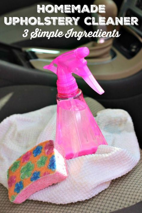 Is your couch or car upholstery in need of a little TLC? This homemade upholstery cleaner will remove stains and help sterilize the area too! Homemade Upholstery Cleaner, Couch Cleaner, Diy Upholstery Cleaner, Homemade Toilet Cleaner, Diy Upholstery, Clean Baking Pans, Cleaning Painted Walls, Furniture Cleaner, Cleaner Recipes