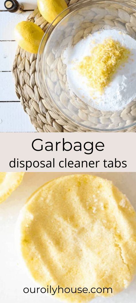 Deodorize your garbage disposal with these easy all-natural DIY garbage disposal cleaner tabs. These are a completely effective drain odor eliminator for those smelly garbage disposals. Garbage Disposal Cleaning Diy, Smelly Sink, Garbage Disposal Cleaner, Disposal Cleaner, Natural Kitchen, Kitchen Cleaner, Odor Eliminator, Garbage Disposal, Natural Diy