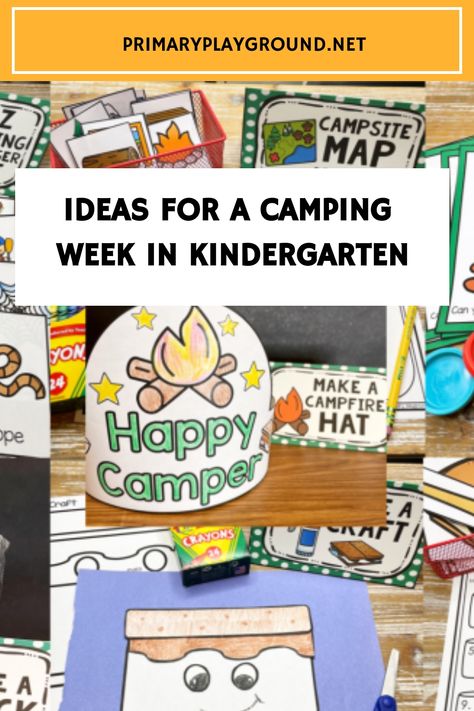 Do you have a camping themed day? I’m sharing a ton of great Camping Themed Day Ideas to make it easy to plan your special day! Camp Day Kindergarten, Camp Out Day Kindergarten, Camp Out Classroom Ideas, Campout Day At School, Camping Day Activities In The Classroom, Camping Day In Kindergarten, Camp Day In The Classroom, Camp Out Day At School, Kindergarten Camping Day