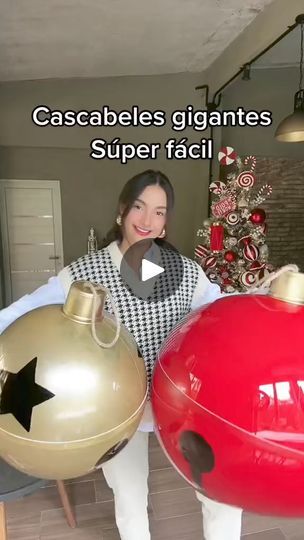 258K views · 6.3K reactions | #manualidadesnavideñas #cascabeles #gigantes fácil de aser | mágica navidad  | mágica navidad  · Original audio Xmas Deco, Christmas Decorations Diy Outdoor, Navidad Christmas, Pretty Christmas, Facebook Reels, Elegant Christmas, Christmas Deco, Xmas Crafts, Xmas Decorations