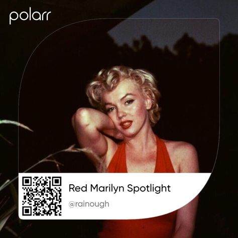 Polarr Filters Code Red, Polaroid Filter Polarr, Polarr Filters Code Vintage, Red Polarr Code, Cozy Filter, Aesthetic Marilyn Monroe, Polarr Filters Code Aesthetic, Polarr Code Aesthetic, Polarr Filters Code