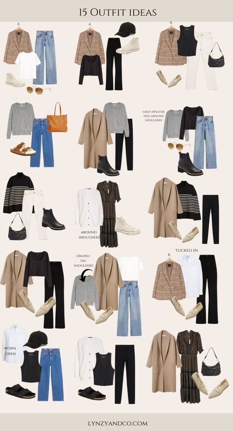 Minimalist Wardrobe Capsule, Capsule Wardrobe Women, Stile Hijab, Mode Hijabi, Capsule Wardrobe Outfits, Fashion Capsule Wardrobe, Winter Capsule Wardrobe, Populaire Outfits, Everyday Fashion Outfits