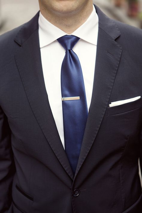 Black Suit Navy Tie, Black Suit With Blue Tie, Black Suit Blue Tie, Leavers 2020, Father Of The Bride Suit, Masculine Contemporary, Jas Wedding, Navy White Wedding, Police Wedding