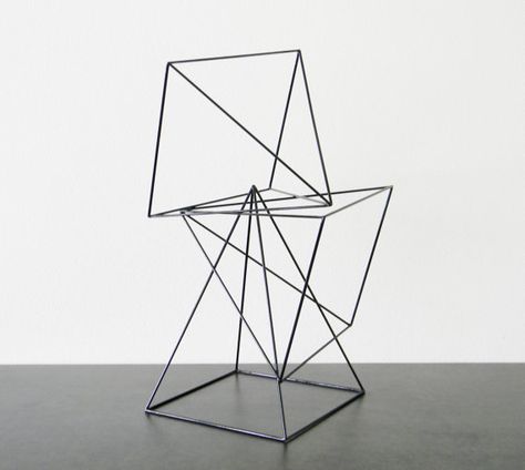 Himmeli Diy, Sheet Metal Art, Straw Art, Geometric Sculpture, Metal Chair, Metal Sculptures, Still Life Drawing, Steel Sculpture, Unique Display