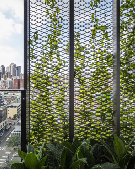 Green Tower, Wall Trellis, Taichung City, Green Facade, Sky Green, Green Pictures, Green Architecture, Sky Garden, Taichung