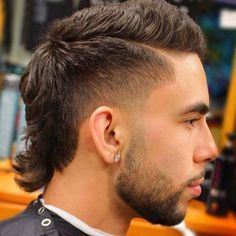 Mens Mullet, Modern Mullet Haircut, Mullet Fade, Short Mullet, Mohawk Hairstyles Men, Asian Haircut, Taper Fade Haircut, Mullet Haircut, Modern Haircuts