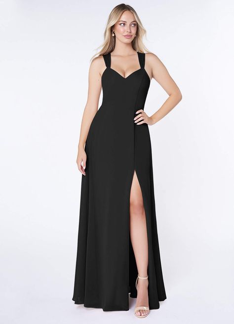 What do you think of the Azazie Jane, come check them out! https://m.azazie.com/products/azazie-jane-black-flowy-v-neck-pleated-chiffon-long-bridesmaid-dress/117101 Black Bridesmaid Dress, Uzun Boy, Woods Wedding, Taylor Wedding, Chiffon Long Dress, Black Bridesmaid, White Alabaster, Azazie Bridesmaid Dresses, Pleated Chiffon