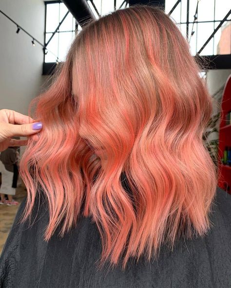 evo™ hair products on Instagram: “we like coral hair. no ifs or buts. 📷 @laurencoophair #evohair #bottleblonde #fabpro” Pink And Orange Hair, Coral Hair, Curl Hair With Straightener, Bottle Blonde, Subtle Ombre, Say No More, Ombre Fashion, Girl Trends, Hairstyle Gallery