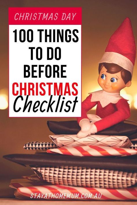 100 Things to Do Before Christmas Checklist is a bulk list of all the things I could possibly think of to do in advance (where possible) to take the stress out of Christmas Day. Not every item will apply to everyone, and I highly recommend getting your partner or Mum to give you a hand so everything doesn’t fall on your shoulders…. but it will help cover all bases and will prepare your home for the Best Christmas EVER!!! Christmas Checklist Things To Do, Holiday Checklist Christmas, Things To Do Before Christmas, Planning Christmas, Christmas Checklist, Holiday Checklist, Christmas Things To Do, Christmas To Do List, Stay At Home Mum