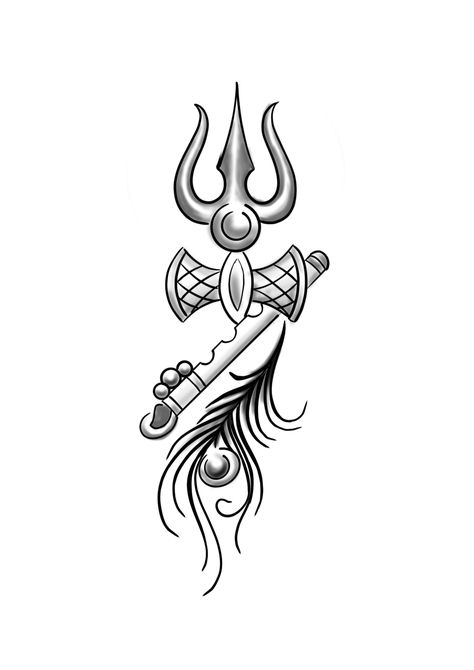 Hindu Gods Drawing, Shiv Shakti Tattoo, Om Trishul Tattoo, Camouflage Wallpaper, Hindu Tattoos, Delicate Tattoos For Women, Trishul Tattoo Designs, Ganesh Tattoo, Tattoos Forearm