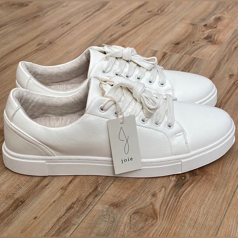 Joie Women’s Harvard Lace Up Low Top White Sneaker- Size 9.5 M Brand New With Tag. No Original Box. Lightweight, Super Soft, And Comfy Synthetic Upper With Fabric Lining. Crisp White. Platform Sneaker, Flat Sneakers, Suede Sneakers, Platform Sneakers, Leather Slip Ons, Slip On Sneakers, White Sneakers, Sneakers Black, White Sneaker