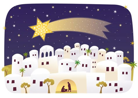 Birth of Jesus in Bethlehem. The mysterious event under the star of Bethlehem. A , #AD, #Bethlehem, #Jesus, #Birth, #mysterious, #illustration #ad Christmas Bulletin Boards, Bethlehem Christmas, Christmas Bulletin Board, Christmas Bulletin, Uplifting Gifts, School Displays, Star Of Bethlehem, Birth Of Jesus, Christian Christmas