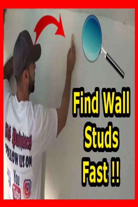 Click to see how easy it is to find wall and ceiling studs without buying a expensive stud finder! https://youtu.be/aG2GTFhdCiY How To Find Studs In Wall, Finding Studs In Wall, Flooring Hacks, Workshop Hacks, House Plumbing, Wall Decals Living Room, Stud Finder, Workshop Plans, House Hacks