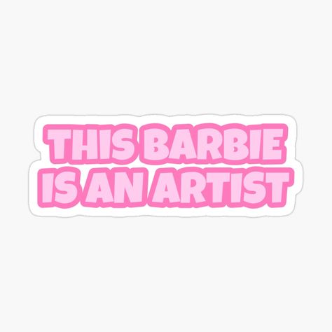 inspired by the barbie movie💗 This Barbie Is, Barbie Stickers Printable, Artist Barbie, Mood Stickers, Cowgirl Barbie, Barbie Stickers, Phone Cover Stickers, Blue Stickers, 1980s Barbie