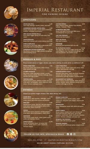 Chinese Menu Templates - Easy to Customize - MustHaveMenus Asian Menu Design, Chinese Food Menu, Menu Design Layout, Birthday Party Menu, Chinese Menu, Menu Maker, Chinese Buffet, Menu Design Template, Design Edit