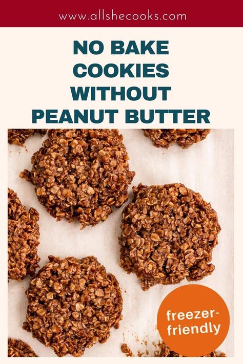 Chocolate Oatmeal No Bake Cookies, Chocolate Oatmeal No Bake, Oatmeal No Bake, Chocolate Peanut Butter Oatmeal Cookies, Drop Cookies No Bake, Oatmeal No Bake Cookies, Oat Cookie Recipe, Chocolate Drop Cookies, Desserts With Chocolate Chips