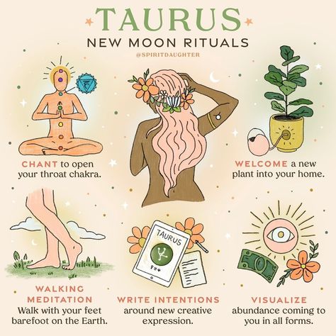 Spirit Daughter on Instagram: “Happy New Moon in Taurus! Learn more in the digital Taurus Workbook- link in bio ✨✨✨” Taurus Journal, New Moon In Taurus, Spirit Daughter, Moon In Taurus, Moon Rituals, New Moon Rituals, Spiritual Journals, Dream Symbols, Lunar Cycle