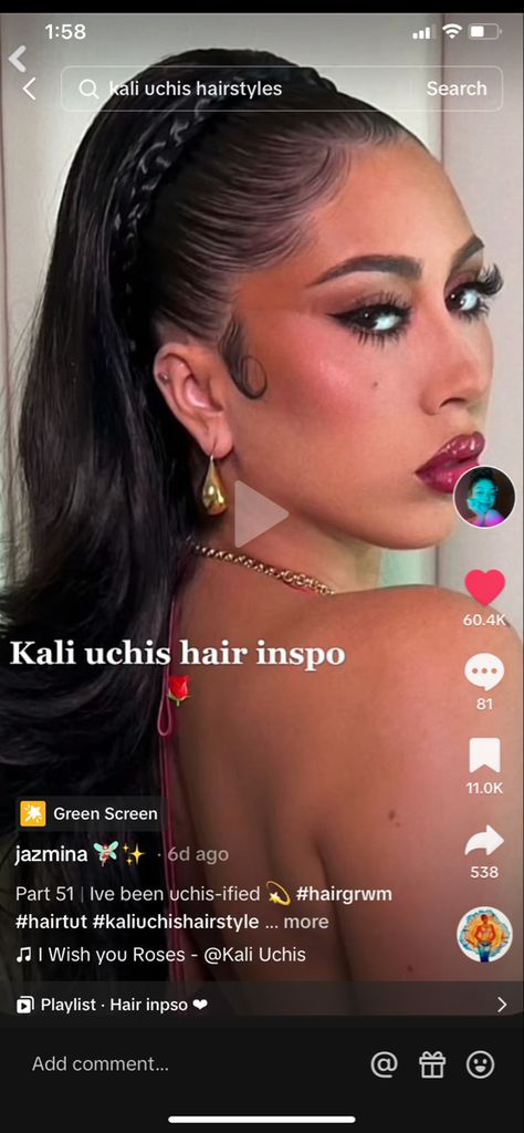 Kali Uchis Hairstyles Down, Kali Uchis Half Up Half Down, Kali Uchis Hair Updo, Kali Uchis Updo, Kali Uchis Bun, Kali Uchis Makeup Look, Kali Uchis Hair, Kali Uchis Hairstyles, Quince Hair