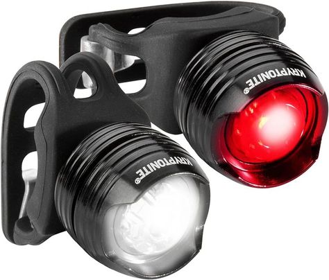 The Kryptonite Comet F100 Front LED & R100 Rear LED Bicycle Indicator Lights feature an aluminum housing that keeps the light cool when on . The single bright LED make these small lights great "To be seen" indicators while riding. The F100 front easily fits all handlebar sizes 22mm to 32mm and the R100 front easily fits all seat post sizes 10mm to 32mm whether riding road or trails. #bikelights #bestfronlightbike #kryptonitebikelight frontbikelights Bike Gadgets, Mtb Parts, Night Rider, Bicycle Headlight, Bike Headlight, Racing Bike, Electric Breast Pump, Bike Light, Light Up The Night