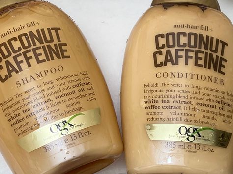 OGX Anti-Hair Fall + Coconut Caffeine is My Boyfriend's New Favorite - Musings of a Muse Coconut Caffeine Shampoo, Ogx Coffee, Ogx Coconut Coffee, Coffee Shampoo, He Texted Me, Ogx Coconut, Ogx Shampoo, Ogx Hair Products, Tea Tree Oil Shampoo