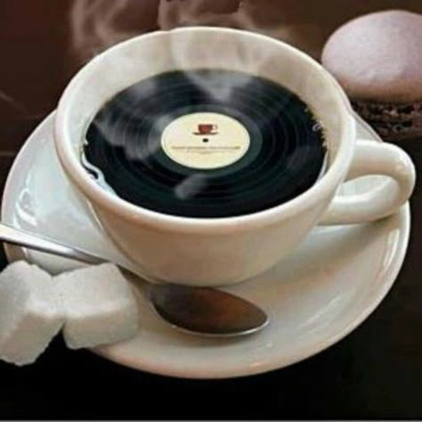 Black Coffee. Coffee Music, Musical Art, Music Images, Record Players, Vinyl Music, My Cup Of Tea, A Cup Of Coffee, Coffee Cafe, Coffee Love