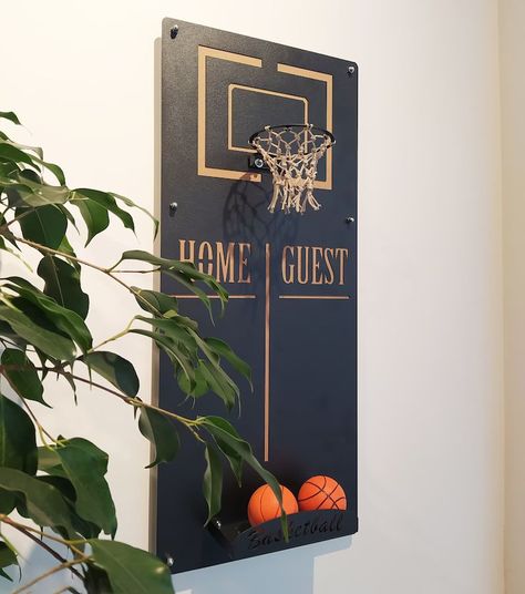 Basketball Hoop Wall Decor Metal Wall Decor, Metal Wall Art,housewarming Gift,basketball Gifts,ba... | Etsy (CAD) Basketball Hoop Wall, Hoop Wall Decor, Basement Games, Modern Wall Hooks, Wall Game, Basketball Wall, Islamic Wall Decor, Basketball Gifts, Basketball Hoop