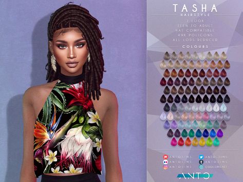 The Sims Resource - [Patreon] Tasha Hairstyle 4c Hair Sims 4 Cc, Sims 4 Cc African American Hair, Sims 4 Loc Hair Cc, Sims 4 Urban Cc Hair Maxis Match, Black Sims 4 Cc Hair Locs, Sims 4 Locs Maxis Match, Butterfly Locs Sims 4 Cc, Sims 4 Locs Hair, Sims 4 Braids Cc Alpha