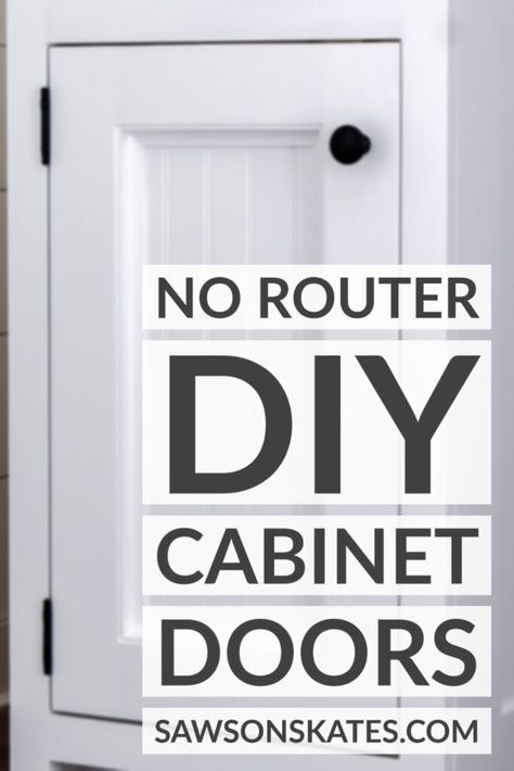 Diy Cabinet Doors Easy, Cheap Cabinet Doors, How To Make Cabinet Doors, Making Cabinet Doors, Diy Kitchen Cabinet Doors, Homemade Cabinets, Diy Shaker Cabinets, Cabinet Door Ideas, Diy Shelf Brackets