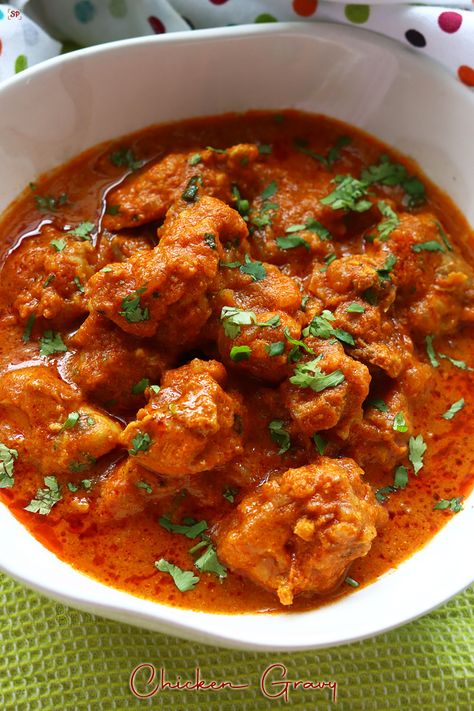 Chicken Gravy Recipe Indian, Easy Chicken Gravy, Dragon Chicken, Chicken Gravy Recipe, Easy Gravy Recipe, Indian Chicken Recipes, Easy Chicken Curry, Chicken Gravy, Desi Food