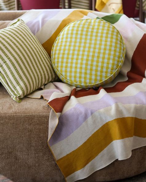 Our seersucker obsession continues! Due to popular demand, we’ve extended our best-selling seersucker bedding styles across tableware, robes, decor and accessories. Shop today and see what all the fuss is about 💚💛🤎 Seersucker Bedding, Stripe Bedding, Stripe Cushion, Seersucker Fabric, Rose Lily, Striped Cushions, Round Cushion, Bed Styling, Woven Cotton