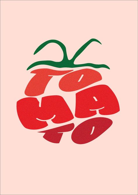 Illustrator tomato Tomato Graphic Design, Tomato Illustration Graphics, Tomato Packaging, Tomatoes Illustration, Tomato Logo, Tomato Graphic, Rose Finch, Seeds Packaging, Italian Restaurant Logos