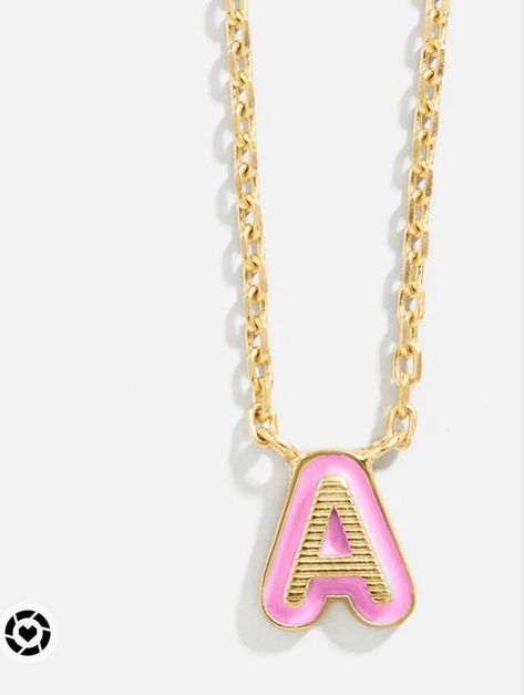 Gold And Pink Necklace, Bae Basket, Jenna Lee, Bauble Bar, Preppy Jewelry, Bubble Bars, Pink Necklace, Fit Ideas, Gold Enamel