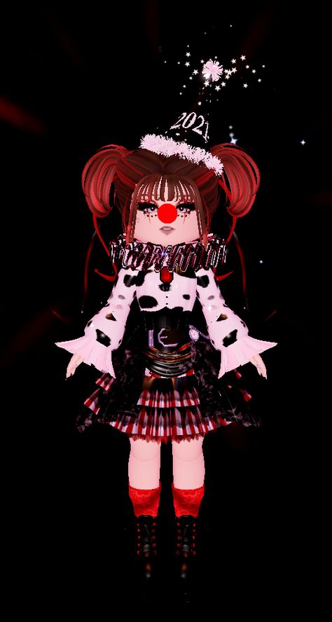 Scarecrow Royale High Outfit, Clown Outfit Royale High, Clown Royale High, Royale High Clown Outfit, Clown Outfit, Rh Outfits, Clown Clothes, Rh Fits, Clowning Around