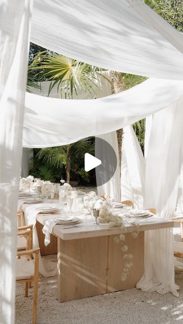 Archive Rentals & Design House on Instagram: "Still dreaming about this table☁️  Workshop: @theweddingfilmmakerworkshop Host: @emmak_films Designer & Stylist: @danielaparradesign Photographer: @hannahbrookephotography Floral Design: @noblefloralco Fabric Artistry: @miasylviaa Specialty rentals: @archiverentals Venue: @kimatulum Bridal Store: @blushbridaleugene Designer: @sereneamebridal Hair and Makeup: @preptulum @prephair @prepweddings Stationary: @aralia.mx Cake: @pastelerialamigaja Couple: @greta_milkovic @jairomodel Candles: @ohvelascancun  #minimalism #minimalwedding #modernweddings #tulum #2024wedding" Tulum Wedding, Bridal Store, Minimal Wedding, Bridal Stores, Italy Wedding, Hair And Makeup, Design House, Tulum, Future Wedding