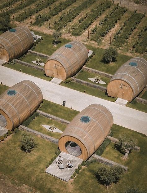 Barrel House, Skylight Window, Places In Portugal, Wine House, Back Porch Ideas Covered, Resort Design, Dome House, Back Porch Ideas, Drink Wine