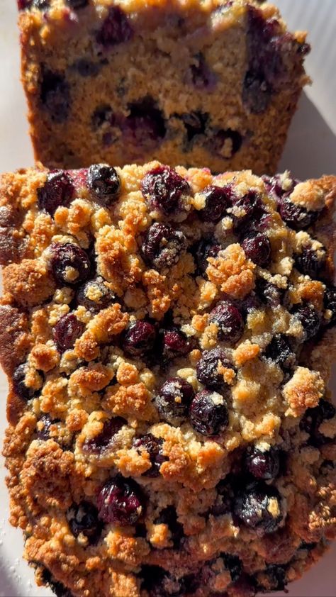 Blueberry Banana Bread with Crumb Topping Recipe Banana Bread With Blueberries Recipe, Blueberry Banana Bread Muffins, Moist Blueberry Bread, Banana Blueberry Bread Recipe, Banana Bread With Crumb Topping, Blueberry Streusel Bread, Banana Bread With Blueberries, Blueberry Strudel, Banana Blueberry Bread