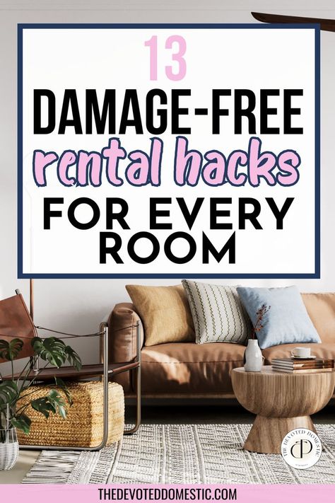 I wish I knew about these 13 insanely good rental hacks sooner! These apartment hacks & renter friendly ideas are seriously SO good, they helped me create my dream kitchen & bathroom on a budget! From removable wallpaper ideas to peel and stick floor tiles, even how to hang curtains in a rental, you'll be learning 13 damage-free, easily reversible practical little ideas that you NEED to know about! Renter Friendly Guest Bathroom, Renter Friendly Shelving Ideas, Update Apartment Rental, Curtains Rental Apartment, Renter Friendly Diy Projects, Apartment Improvement Ideas, Renter Friendly Kitchen Ideas, Decor On A Budget Home, Rental Friendly Shelves