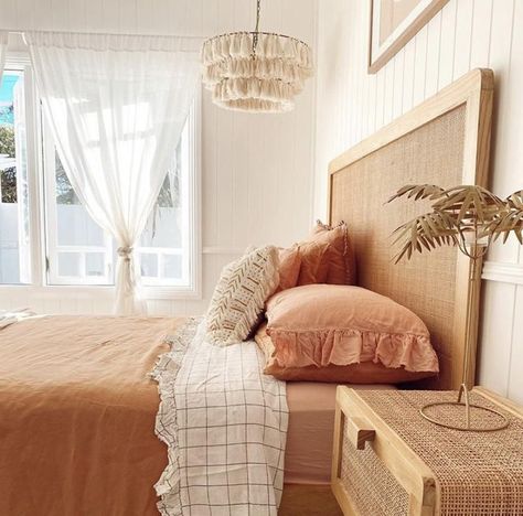 Coastal Style Bedroom, Rattan Bedroom, Redecorate Bedroom, Trendy Bedroom, Room Makeover Bedroom, Small Room Bedroom, Room Inspiration Bedroom, Room Ideas Bedroom, My New Room